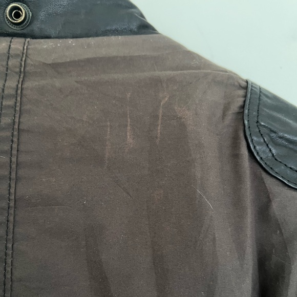 Vintage Chaps Ralph Lauren leather canvas bomber jacket Men's M - Picture 5 of 8